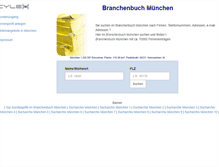 Tablet Screenshot of cylex-branchenbuch-muenchen.de